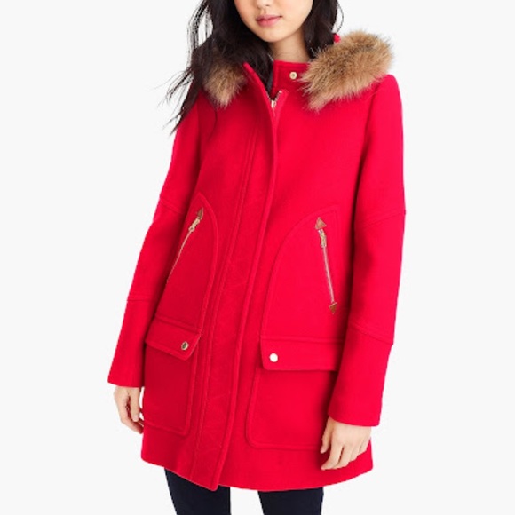 J. Crew Jackets & Blazers - J. Crew Chateau Italian Wool Parka Jacket